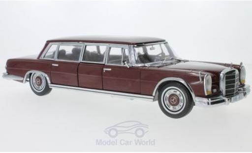 Mercedes 600 1/18 Sun Star Pullman rosso 1966 modellino in miniatura