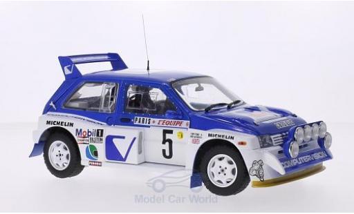 MG Metro 1/18 Sun Star 6R4 RHD No.5 Computervision Rallye Monte-Carlo 1986 inklusive Abdeckung für Zusatzscheinwerfer T.Pond/R.Arthur modellino in miniatura
