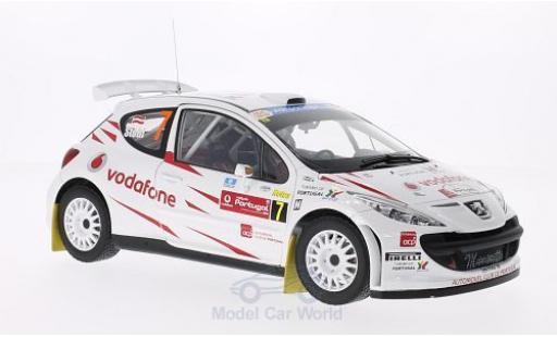 Peugeot 207 S2000 1/18 Sun Star S2000 No.7 Vodafone Rallye Portugal 2008 M.Stohl/I.Minor modellino in miniatura