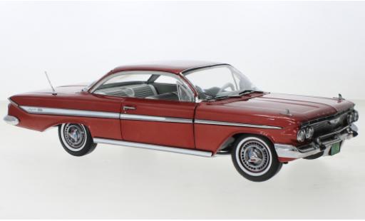 Chevrolet Impala 1/18 Sun Star Sport Coupe metallise rosso foncé 1961 modellino in miniatura
