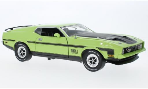 Ford Mustang 1/18 Sun Star Mach I la chaux/nero 1971 modellino in miniatura