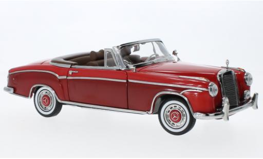 Mercedes 220 1/18 Sun Star SE cabriolet (W128) rosso/rosso foncé 1960 modellino in miniatura