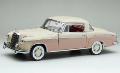 Mercedes CLA 1/18 Sun Star 220 SE Coupe (W128) beige clair/rosa 1958 modellino in miniatura