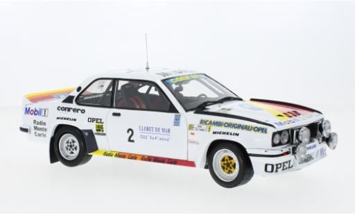 Opel Ascona 1/18 Sun Star B 400 No.2 Conrero Squadra Corse Rallye WM Rally Costa Brava 1982 modellino in miniatura
