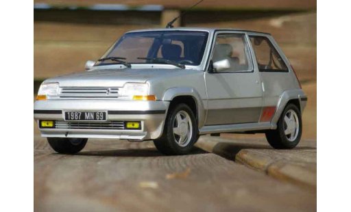 Renault 5 Phase 2 1/18 Norev GT Turbo 2 grigio modellini auto
