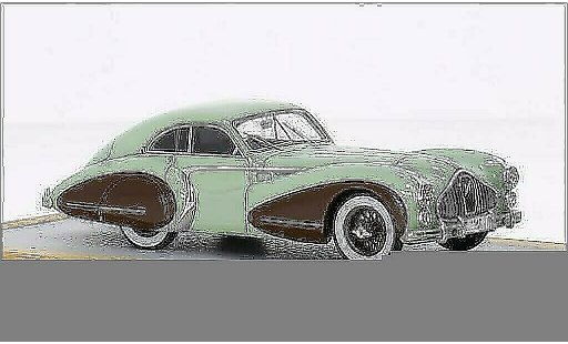 Talbot Lago Saoutchik 1/43 Chromes T26 Coupe Grand Sport verde/marrone RHD 1948 modellini auto
