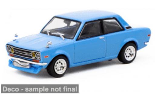 Datsun 510 1/64 Tarmac Works blau 1:64 modellino in miniatura
