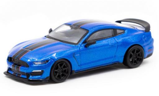 Ford Mustang 1/64 Tarmac Works Shelby GT350R metallico blu/nero modellino in miniatura