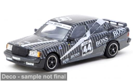 Mercedes 190 1/64 Tarmac Works E 2.3-16V (W201) schwarz DTM Boss #44 1:64 modellino in miniatura