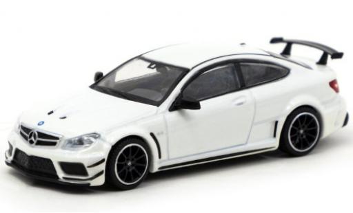 Mercedes Classe C 1/64 Tarmac Works C 63 AMG Coupe Black Series (C205) metallico bianco Lamley Group Special Edition modellino in miniatura
