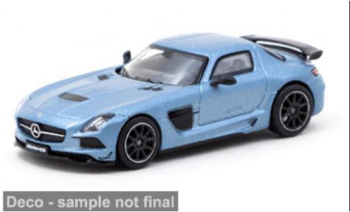 MG B 1/64 Tarmac Works Mercedes SLS A lack Series blau 1:64 modellino in miniatura