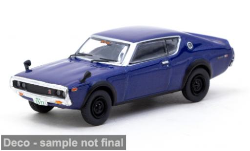 Nissan Skyline 1/64 Tarmac Works 2000 GT-R (KPGC110) blau 1974 1:64 modellino in miniatura