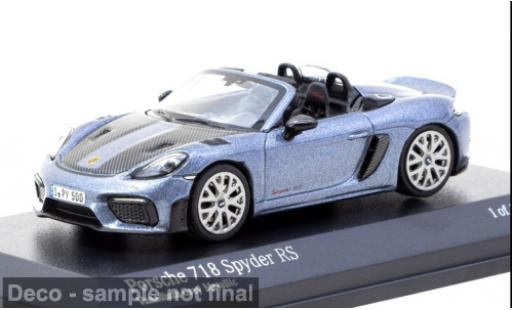 Porsche 718 1/64 Tarmac Works Spyder RS grau 1:64 modellino in miniatura