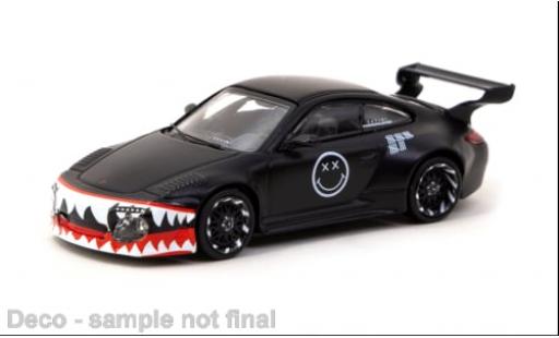 Porsche 997 RWB 1/64 Tarmac Works 911  Old &amp; New matt-schwarz 1:64 modellino in miniatura