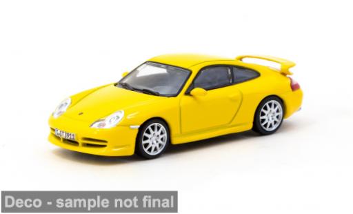 Porsche 996 GT3 1/64 Tarmac Works 911  gelb 1:64 modellino in miniatura