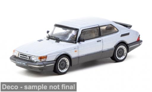 Saab 900 1/64 Tarmac Works Turbo silber 1978 1:64 modellino in miniatura