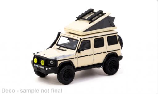 Mercedes Classe G 1/64 Tarmac Works AMG G63 Camping beige modellino in miniatura
