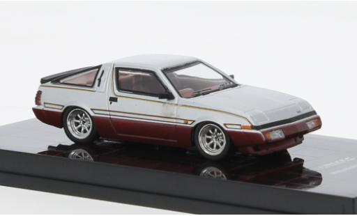 Mitsubishi Starion 1/64 Tarmac Works d/rosso foncé modellino in miniatura