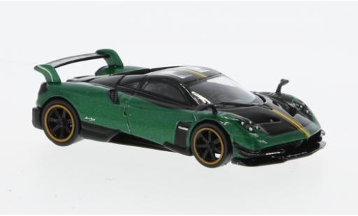 Pagani Huayra 1/64 Tarmac Works BC metallise vert modellino in miniatura