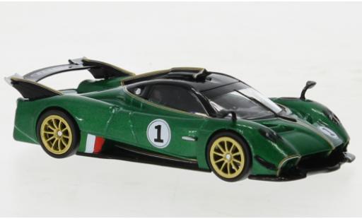 Pagani Huayra 1/64 Tarmac Works R verde modellino in miniatura