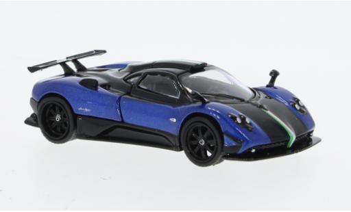 Pagani Zonda 1/64 Tarmac Works Cinque metallise blu modellino in miniatura