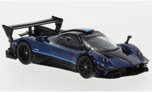 Pagani Zonda 1/64 Tarmac Works Revolucion metallise blu modellino in miniatura