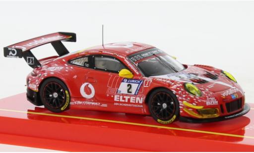 Porsche 991 GT3 R 1/64 Tarmac Works 911  No.2 24h Nuerburgring 2018 modellino in miniatura