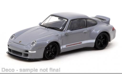 Porsche 993 1/64 Tarmac Works 911  Gunther Works grigio modellino in miniatura