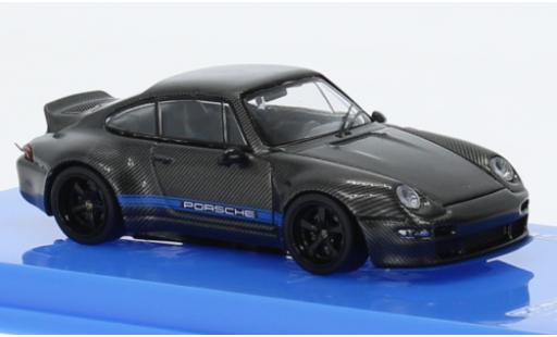 Porsche 993 1/64 Tarmac Works 911  Gunther Works nero modellino in miniatura
