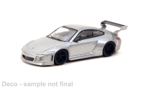 Porsche 997 RWB 1/64 Tarmac Works 911  Old & Nouveau metallise grigio modellino in miniatura