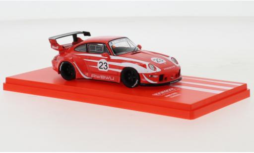 Porsche 993 RWB 1/64 Tarmac Works rosso WU modellino in miniatura