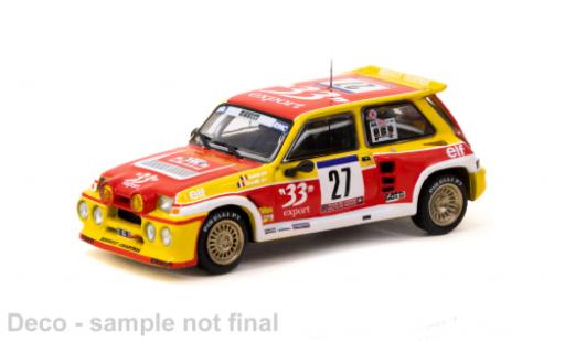 Renault 5 1/64 Tarmac Works Maxi Turbo No.27 Rallye WM Tour de Corse 198 modellino in miniatura