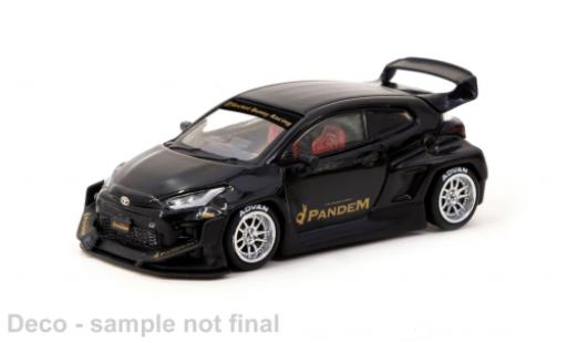 Toyota Yaris 1/64 Tarmac Works GR Pandem nero modellino in miniatura