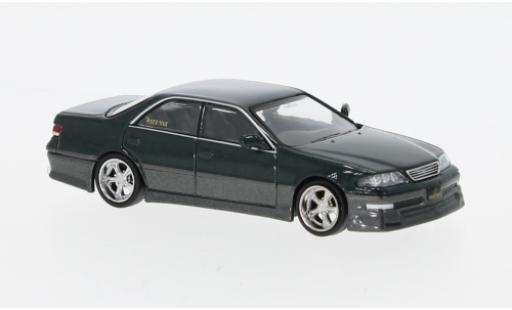 Toyota Mark 1/64 Tarmac Works II (JZX100) Vertex metallise verde foncé modellino in miniatura