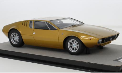 De Tomaso Mangusta 1/18 Tecnomodel gold 1971 modellino in miniatura