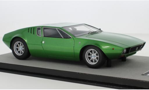 De Tomaso Mangusta 1/18 Tecnomodel metallico verde 1971 modellino in miniatura