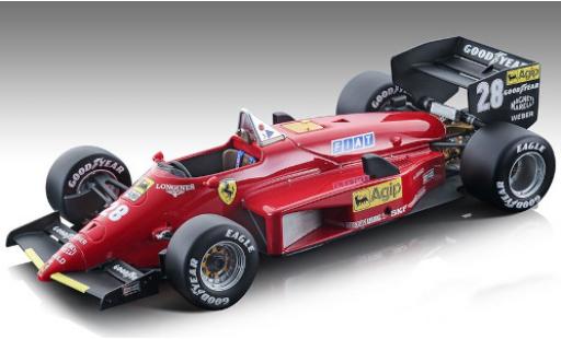 Ferrari 156 1/18 Tecnomodel -85 No.28 Scuderia Formel 1 GP Nürburgring 1985 y compris les Decals S.Johansson modellino in miniatura