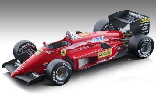 Ferrari 156 1/18 Tecnomodel -85 Scuderia Formel 1 1985 Pressefahrzeug y compris les Decals M.Alboreto modellino in miniatura