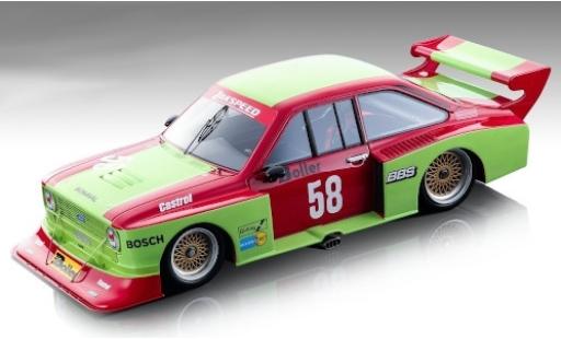 Ford Escort 1/18 Tecnomodel II RS Turbo No.58 Team Zakspeed DRM Zolder 1980 W.Boller modellino in miniatura