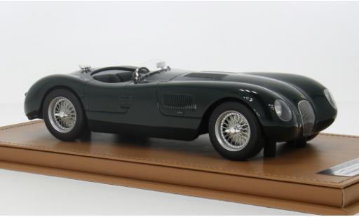 Jaguar C-Type 1/18 Tecnomodel grün RHD 1953 1:18 modellino in miniatura