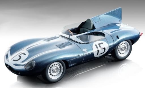 Jaguar D-Type 1/18 Tecnomodel Long Nose RHD No.15 24h Le Mans 1957 J.Lawrence/N.Sanderson modellino in miniatura