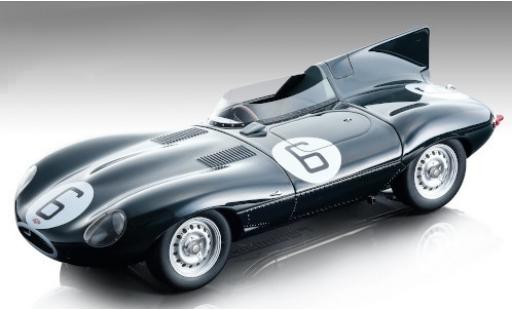 Jaguar D-Type 1/18 Tecnomodel Long Nose RHD No.6 24h Le Mans 1955 M.Hawthorn/I.Bueb modellino in miniatura