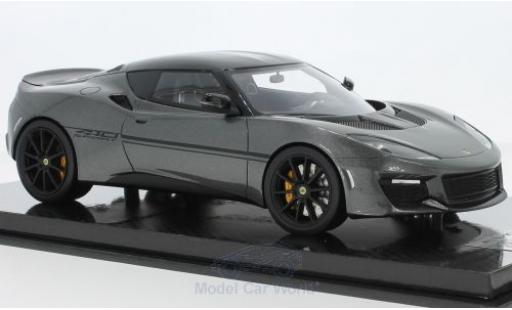 Lotus Evora S 1/18 Tecnomodel 410 metallico grigio 2017 modellino in miniatura