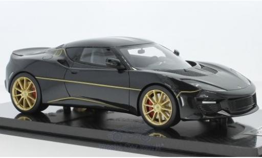 Lotus Evora S 1/18 Tecnomodel 410 metallico nero 2017 World Champions 13 Titles Edition modellino in miniatura