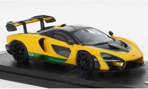 McLaren Senna 1/18 Tecnomodel 2018 Brazil Colour Version modellino in miniatura