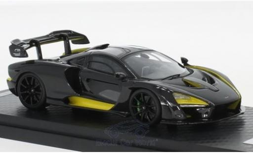 McLaren Senna 1/18 Tecnomodel carbon/giallo 2018 modellino in miniatura