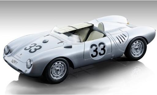 Porsche 550 1/18 Tecnomodel A RS No.33 KG 24h Le Mans 1957 H.Herrmann/R.von Frankenberg modellino in miniatura