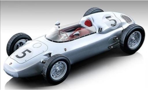 Porsche 718 1/18 Tecnomodel F2 No.5 Formel 2 GP Solitude 1960 H.Hermann modellino in miniatura