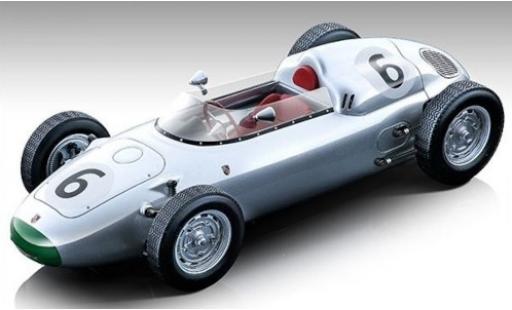 Porsche 718 1/18 Tecnomodel F2 No.6 Formel 2 GP Solitude 1960 G.Hill modellino in miniatura