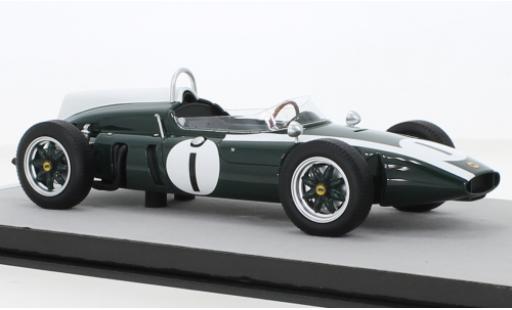 Cooper T53 1/18 Tecnomodel Climax No.1 Formel 1 GP Großbritannien 1960 modellino in miniatura